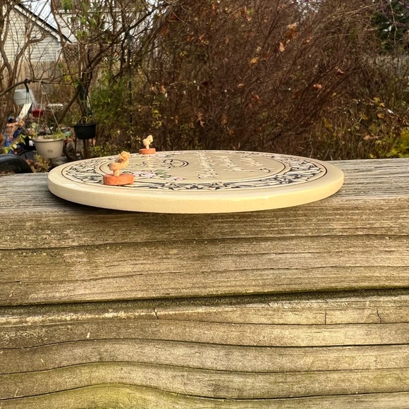 Ceramic Trinity Pottery Plaque We’re Staying Together For The Sake Of The Cat - Picture 9 of 10